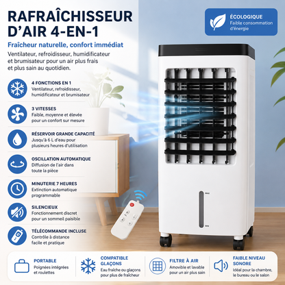 FRESHFLOW- Climatiseur Évaporatif 4L 3-en-1