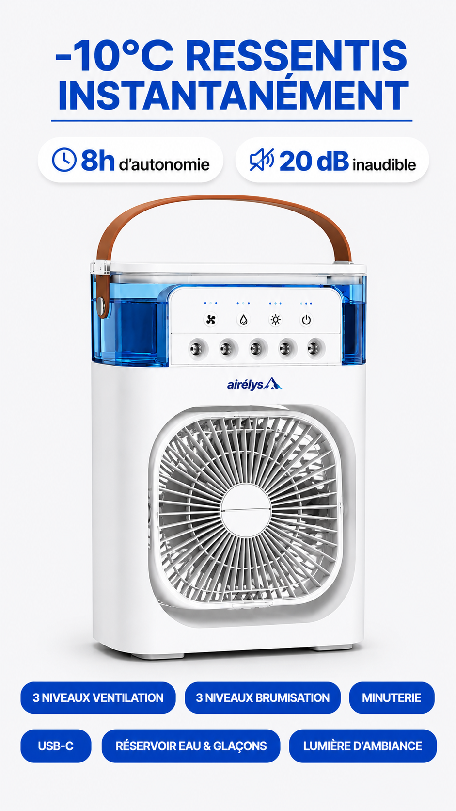 AIRELYS BRUMISATEUR D'AIR FRAIS 3 EN 1