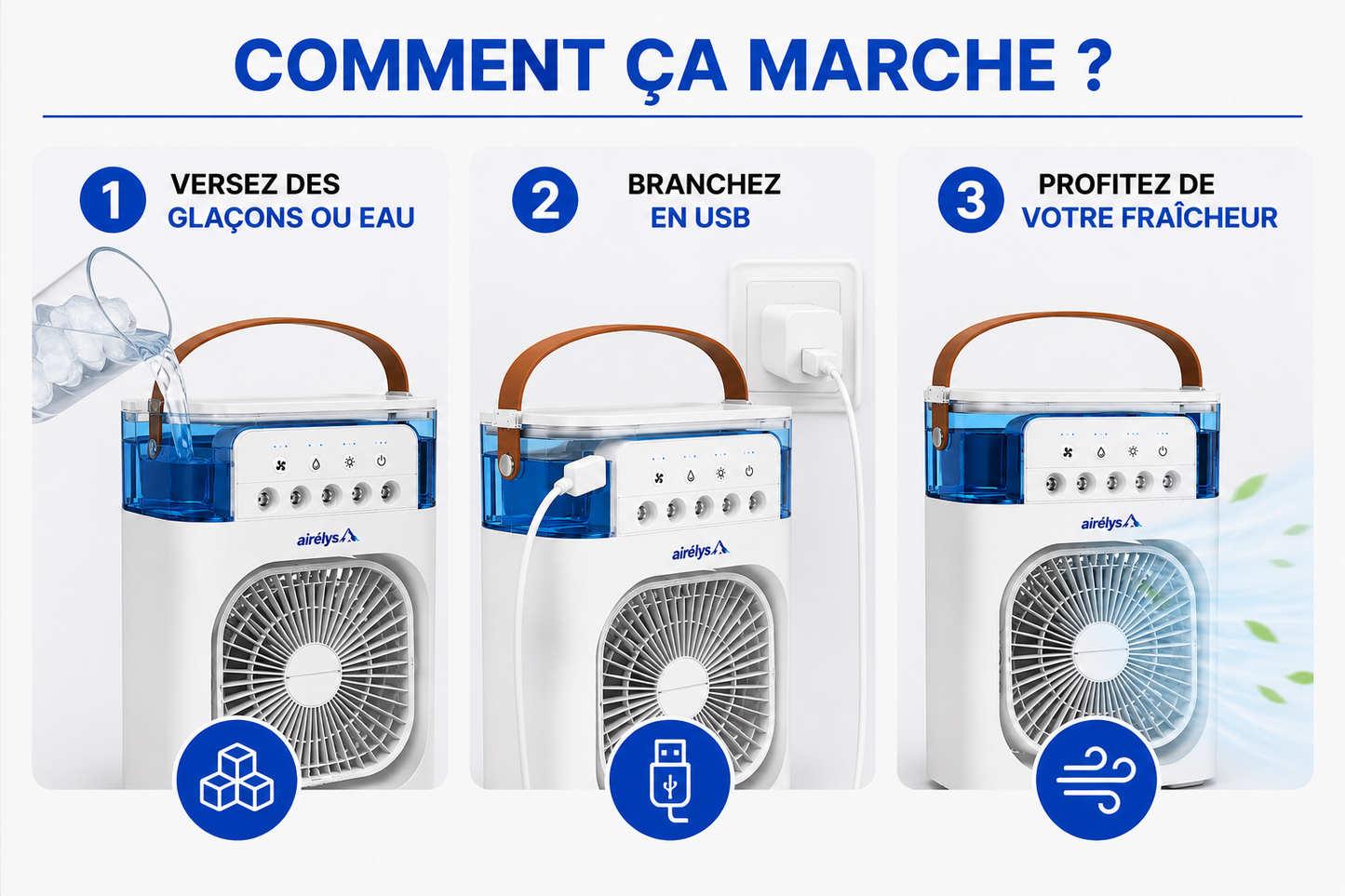AIRELYS BRUMISATEUR D'AIR FRAIS 3 EN 1