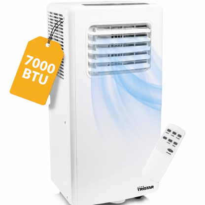 Tristar Climatiseur mobile - 7 000 BTU - 3-en-1 - Déshumidifie, Rafraîchit, Ventile - Jusqu'à 25 m²